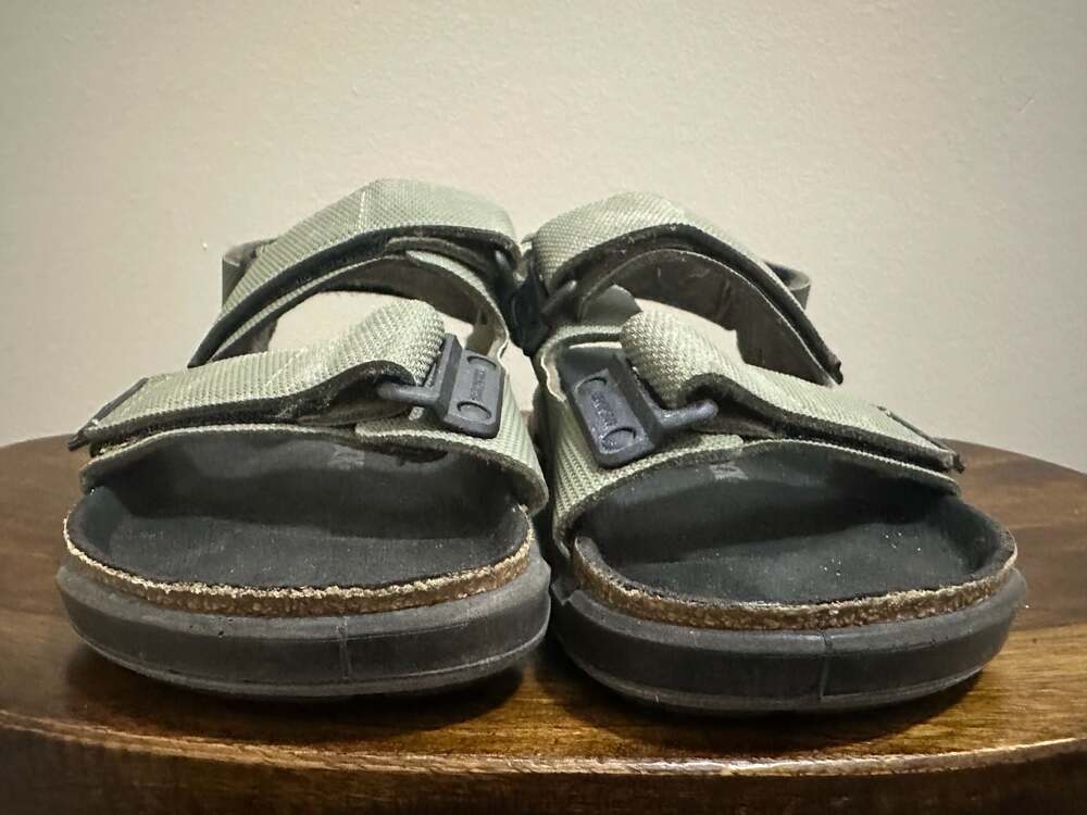 Birkenstock Tatacoa Birko-Flor Futura Khaki‎ Outdoor Walking Sandals Size 39 B1